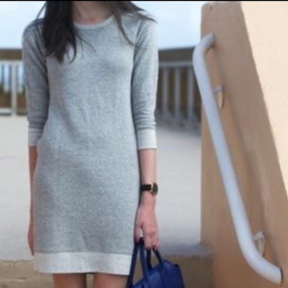 j crew sweatshirt dress